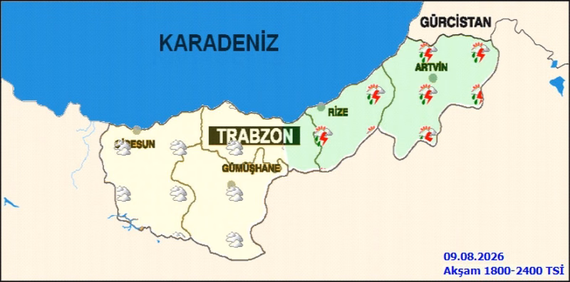 Giresun'da Gök Gürültülü Sağanak Yağış Uyarısı - Görsel 2