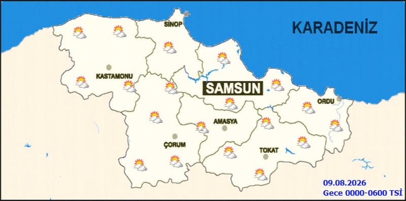 Tokat'ta Hava Durumu: Sağanak Yağış Uyarısı - Görsel 1