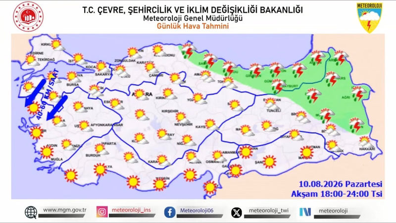 Meteorolojiden Kritik Uyarı: 4 Şehir İçin Kuvvetli Yağış ve Rüzgar Alarmı - Görsel 2