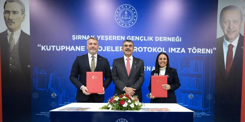 Bakan Tekin Şırnak'ta kütüphane protokolü imzaladı - Görsel 2