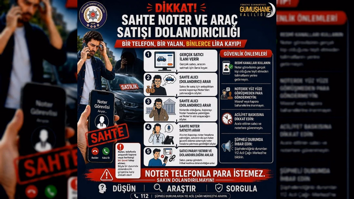 Araç alım satım dolandırıcılığına dikkat