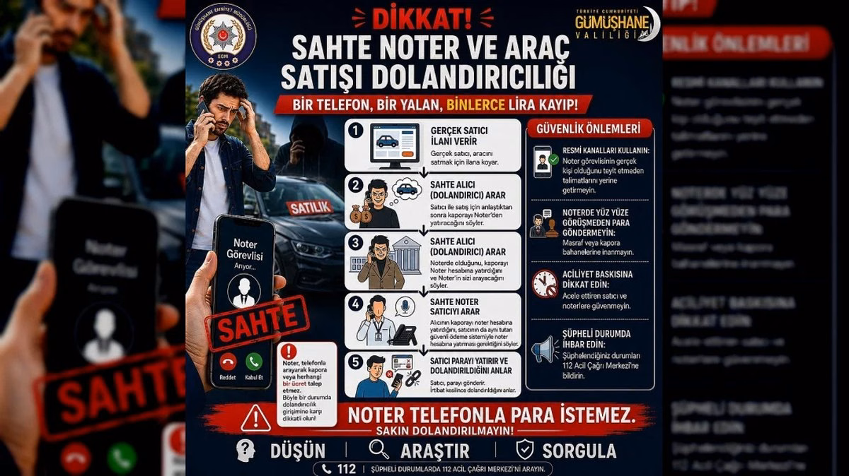Araç alım satım dolandırıcılığına dikkat