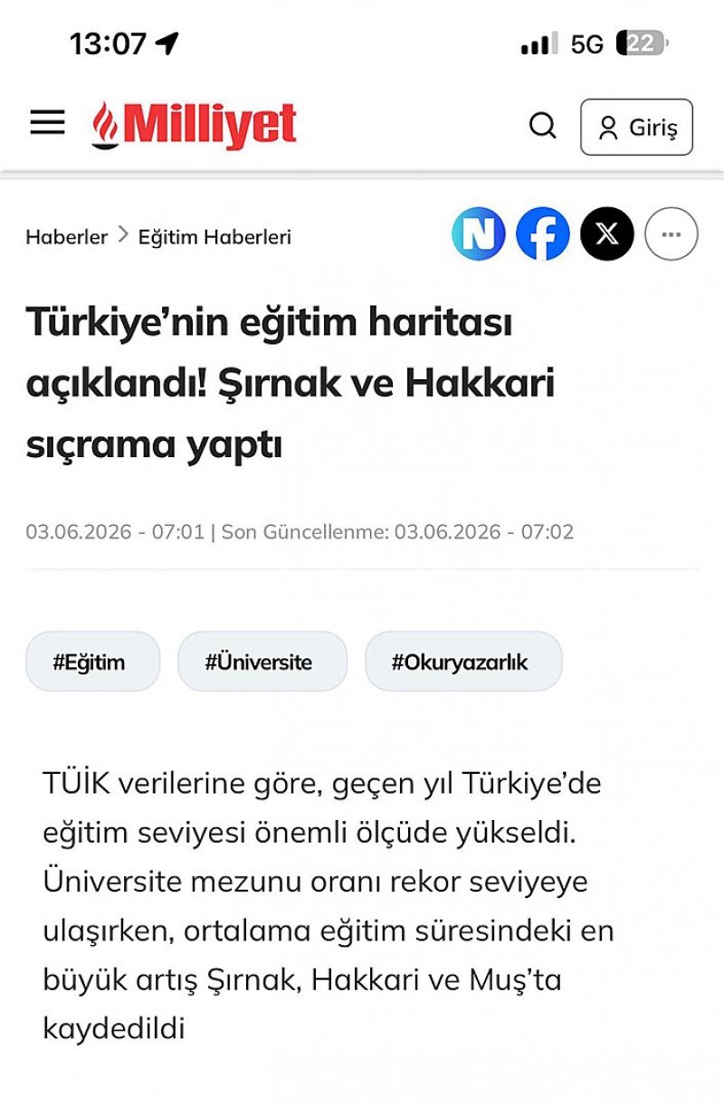Hakkâri Eğitimde Türkiye İkincisi Oldu: Ortalama Süre Arttı - Görsel 1