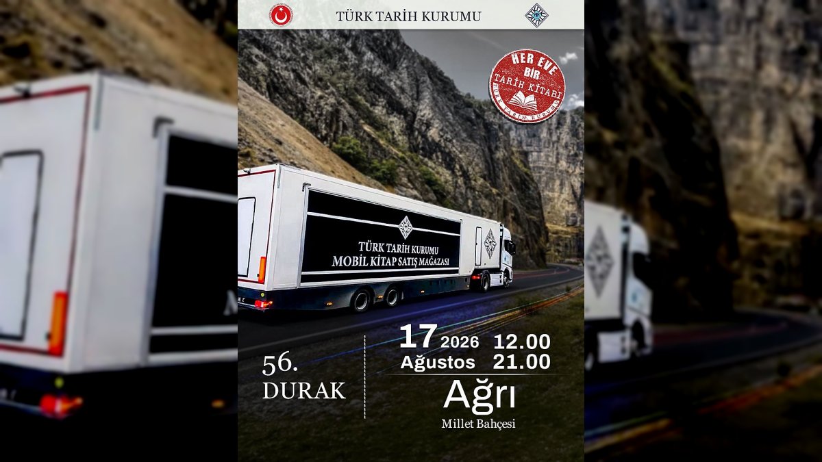 Türk Tarih Kurumu Mobil Kitap Mağazası Ağrı'da Kapılarını Açıyor