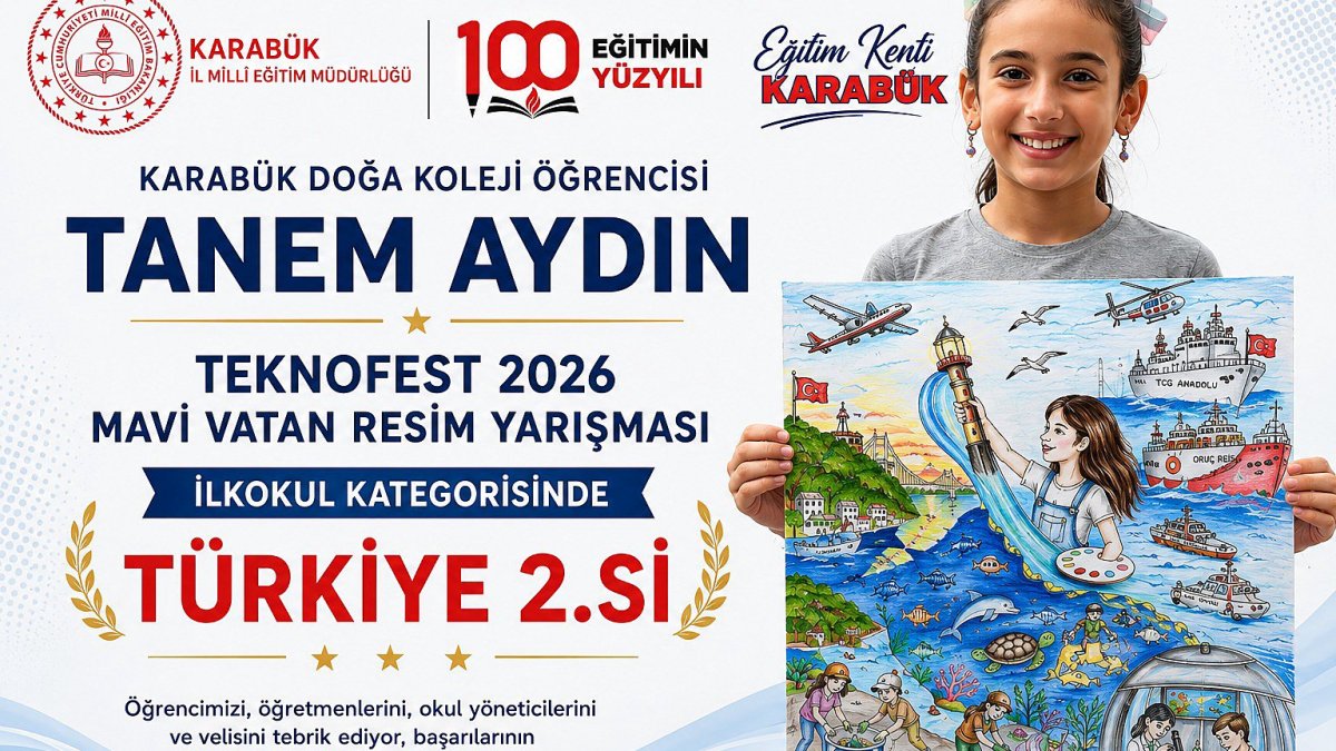 Karabüklü Öğrenci Tanem Aydın'dan TEKNOFEST'te Büyük Başarı