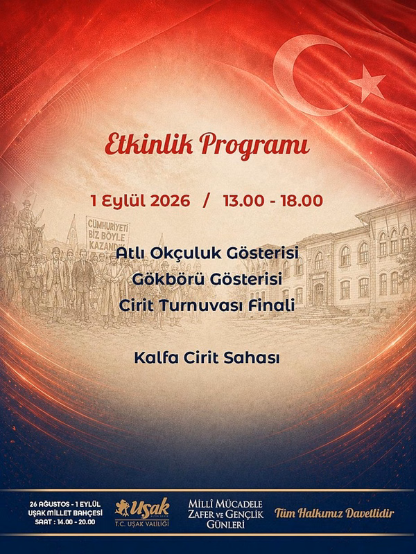Uşak'ta Millî Mücadele, Zafer ve Gençlik Günleri Başlıyor - Görsel 1