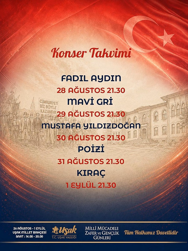 Uşak'ta Millî Mücadele, Zafer ve Gençlik Günleri Başlıyor - Görsel 3