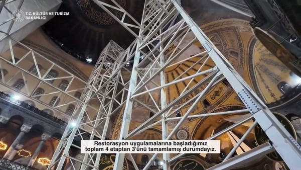 Ayasofya'da Tarihi Restorasyonda Sona Doğru: 3 Etap Tamamlandı - Görsel 2