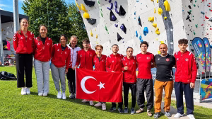 Spor Tırmanış Milli Takımı Avrupa Gençler Şampiyonası'nda Mücadele Ediyor
